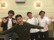 左から東京03豊本、ますだおかだ岡田、東京03飯塚、東京03角田。(c)NHK