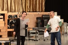 「マジ歌ライブ2018 in 横浜アリーナ～今夜一発いくかい？～」のリハーサルに臨むハライチ。