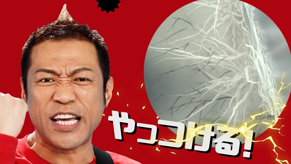 Webムービー「夏だ！家族だ！大そうじ！」のワンシーン。