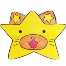 「ワタナベエンターテインメント 絵文字」より「にゃんこスター」。