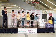 「はしる!ねんどカー」記者会見のワンシーン。