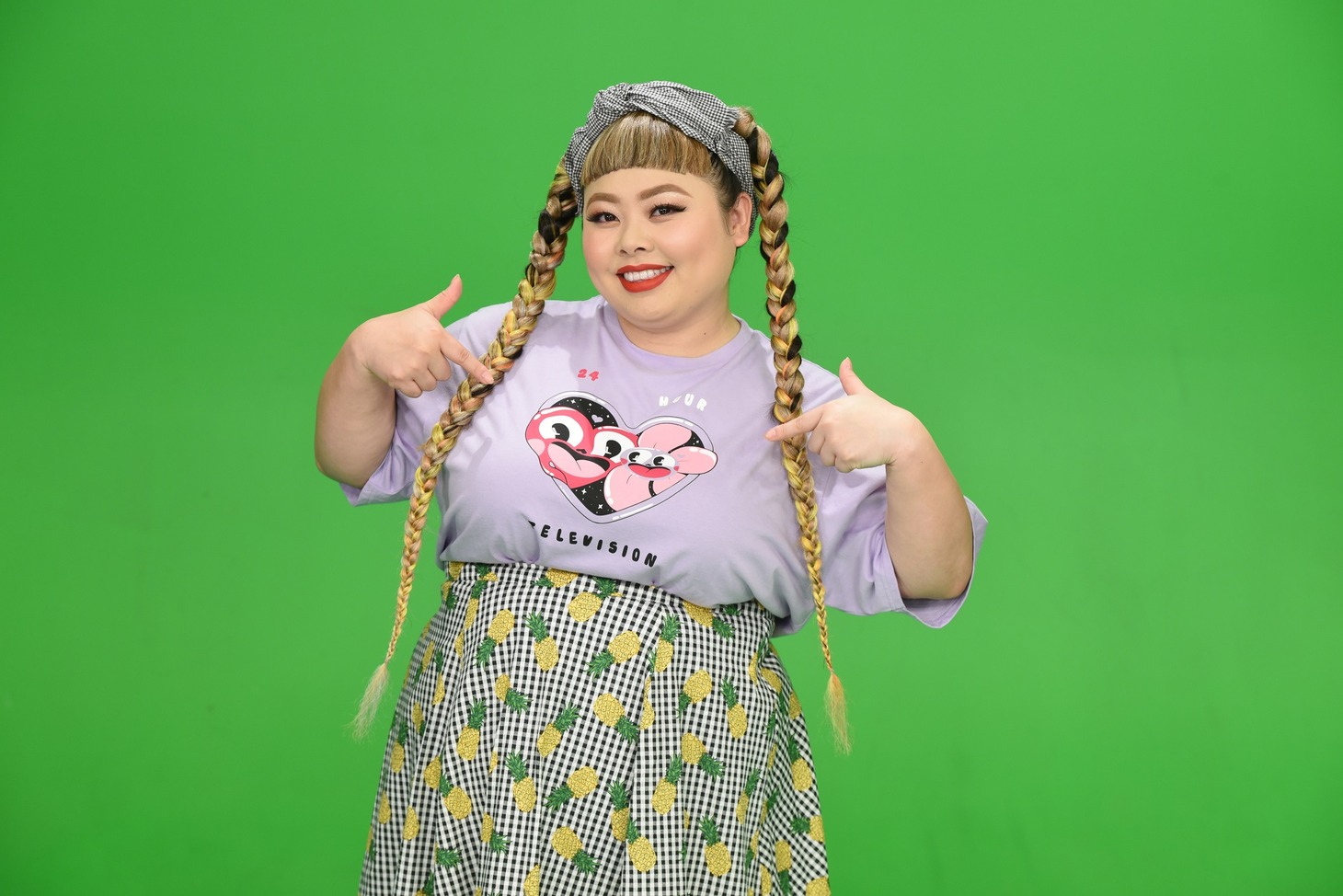 「24時間テレビ」チャリTシャツを着た渡辺直美。