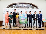 「みんわらウィーク~北海道150年~」開催発表会見の様子。