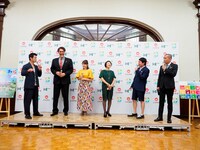 「みんわらウィーク～北海道150年～」開催発表会見の様子。