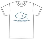 「どこが海のみえるまちTシャツ（ホワイト）」