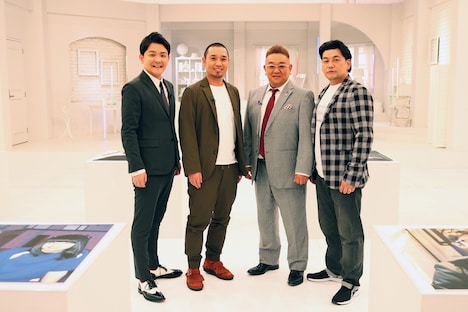 （左から）千鳥、サンドウィッチマン。(c)テレビ朝日