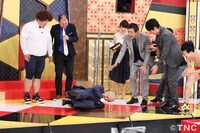 「松本・華大の福岡発掘バラエティー どげんですか？」収録中の様子。