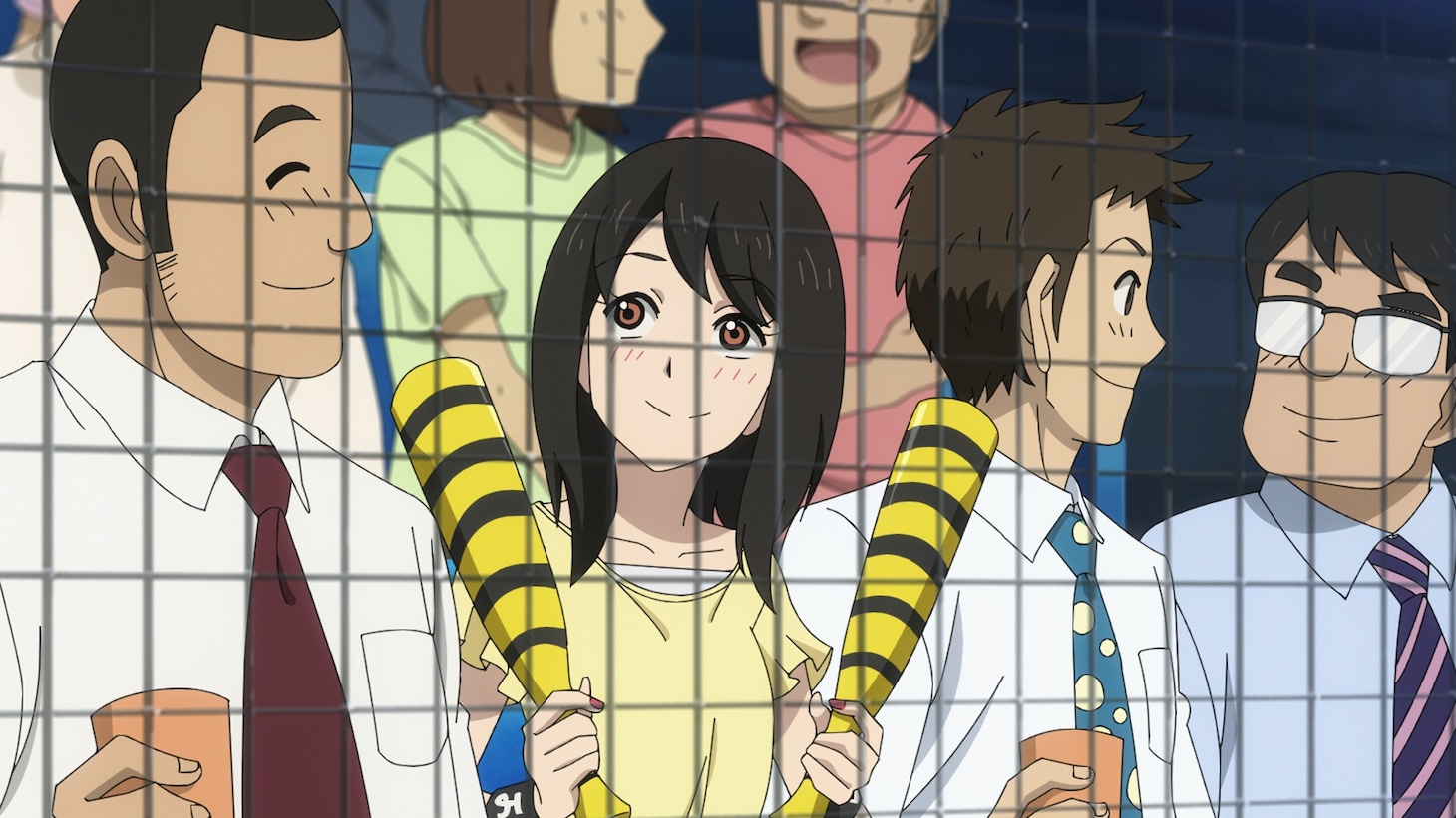 アニメ「グラゼニ」最終話のワンシーン。