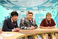 （左から）麒麟・川島、ナジャ・グランディーバ、丸山桂里奈。(c)関西テレビ