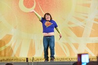 よしもと祇園花月の前説を務めたガリガリガリクソン。