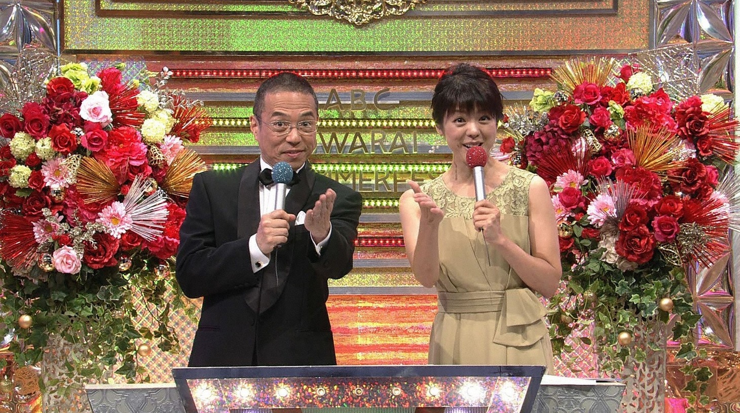 （左から）三代澤康司、喜多ゆかり（共にABCテレビアナウンサー）。(c)ABC