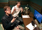 DVD「ラバーガールLIVE『シャンシャン』」の副音声収録に臨んだラバーガール。