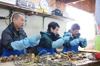 （左から）タカアンドトシ、佐々木健介。(c)UHB/YOSHIMOTO KOGYO