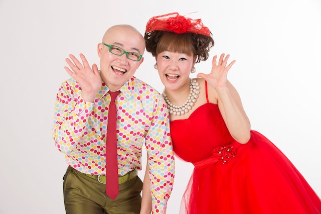 はまこ・テラこ。左から浜田もり平、寺田奈美江。