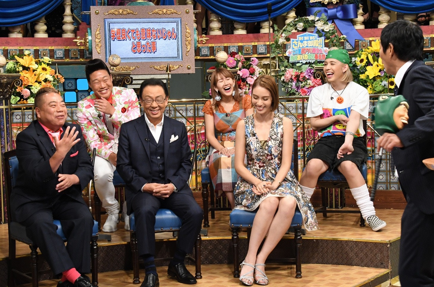 「踊る踊る踊る！さんま御殿 この夏超アツい美女＆最強おバカ軍団暴走祭」のワンシーン。(c)日本テレビ