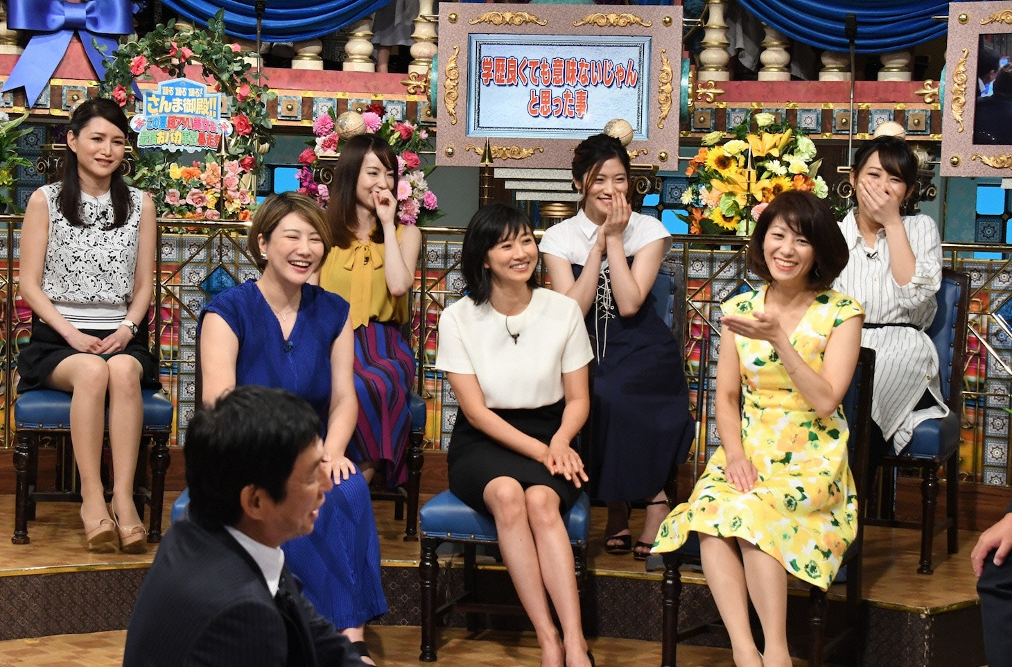 「踊る踊る踊る！さんま御殿 この夏超アツい美女＆最強おバカ軍団暴走祭」のワンシーン。(c)日本テレビ
