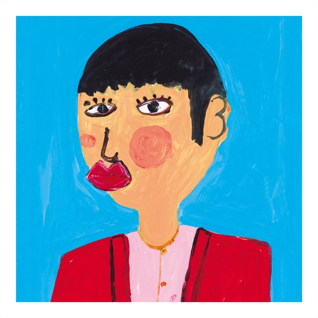 「アッコがおまかせ ～和田アキ子50周年記念トリビュート・アルバム～」CDジャケット。ビートたけしが和田アキ子の肖像画を描いた。