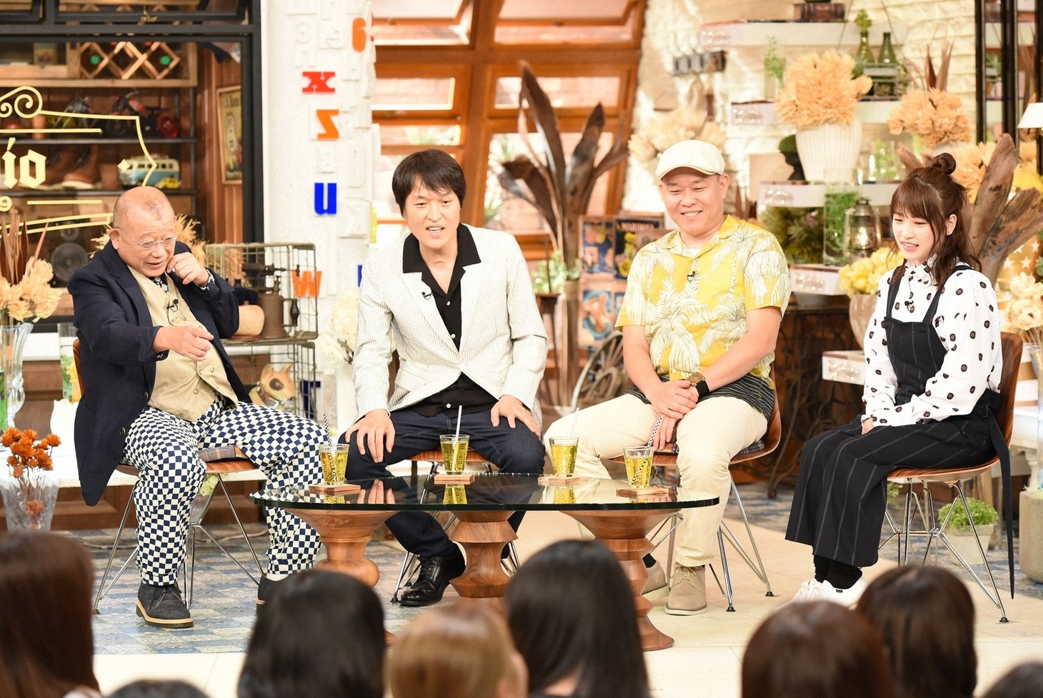 「A-Studio」に出演する千原兄弟（中央）。(c)TBS
