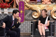 左から有吉弘行、ますぶちさちよ。(c)日本テレビ