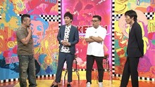 左からケンドーコバヤシ、とろサーモン、千原ジュニア。(c)読売テレビ