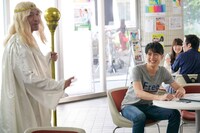 タウンワークのCM撮影中の様子。