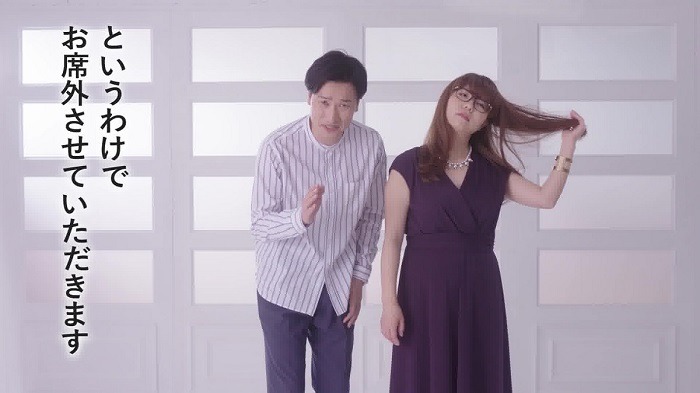 「花王 エッセンシャル 多忙女子 山崎ケイ 速乾実証動画」のワンシーン。