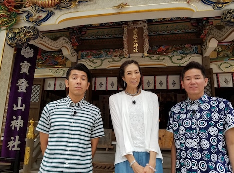 ガレッジセールと大林素子(中央)。(c)関西テレビ