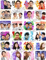 LINEスタンプ「しゃべるよしもと芸人 Vol.3」のイメージ。(c)YOSHIMOTO KOGYO CO.,LTD.