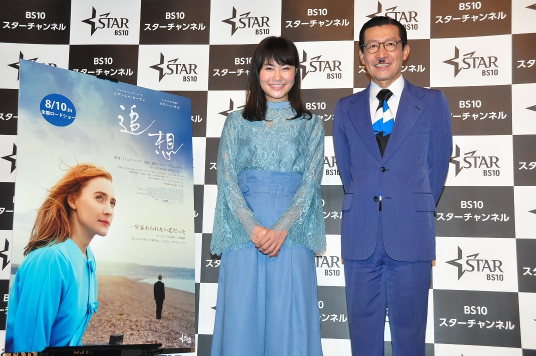 映画「追想」の公開記念トークショーに登壇した（左から）村上佳菜子、イワイガワ岩井ジョニ男。