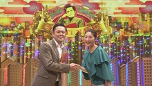 くりぃむしちゅー有田P（左）とお客様の常盤貴子（右）。(c)NHK