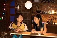 左から松井玲奈、壇蜜。(c)NHK