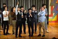 優勝が発表された直後のハナコ。