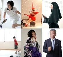 （左上から右回りに）倉田真由美、はるな愛、壇蜜、大竹まこと、室井佑月、光浦靖子。
