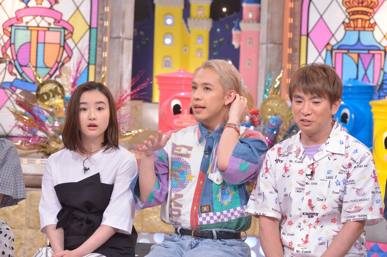 左から安倍乙、りゅうちぇる、よゐこ濱口。(c)読売テレビ