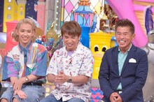 左からりゅうちぇる、よゐこ濱口、勝俣州和。(c)読売テレビ