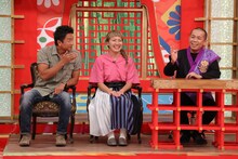 （左から）原田龍二、丸山桂里奈、タカアンドトシ・トシ。(c)中京テレビ