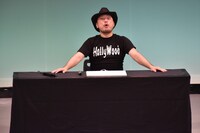 「ゲロ喜利」に臨む、ハリウッドザコシショウ。