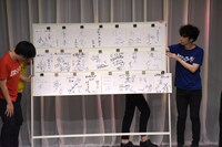 これまでに「吉本ヒーロータイム」にてゲストが残してきた色紙。