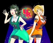 ウノレレ。左から壱市うの、零乃れれ。