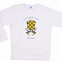 「KAMINARI×Champion」ロングリブスウェット