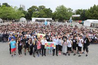 「SDGsウォーク2018」の様子。