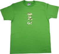 金色ロゴ仕様の「旅猿」東野Tシャツ。