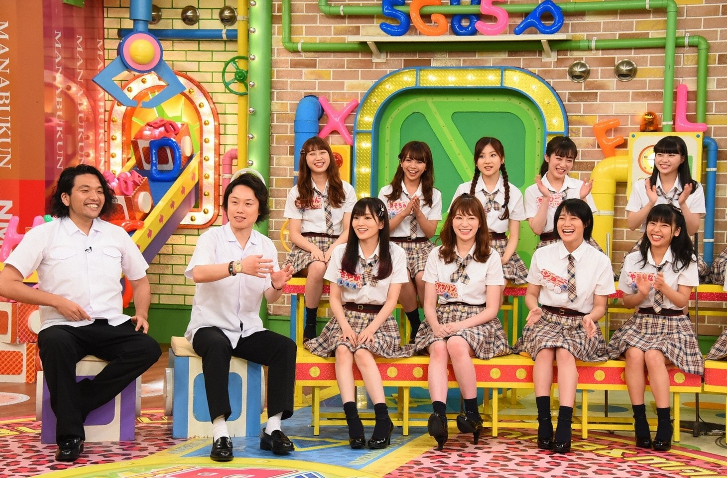 見取り図（左）とNMB48メンバー。(c)関西テレビ