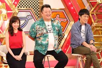 （左から）田中みな実、ブラックマヨネーズ。(c)関西テレビ