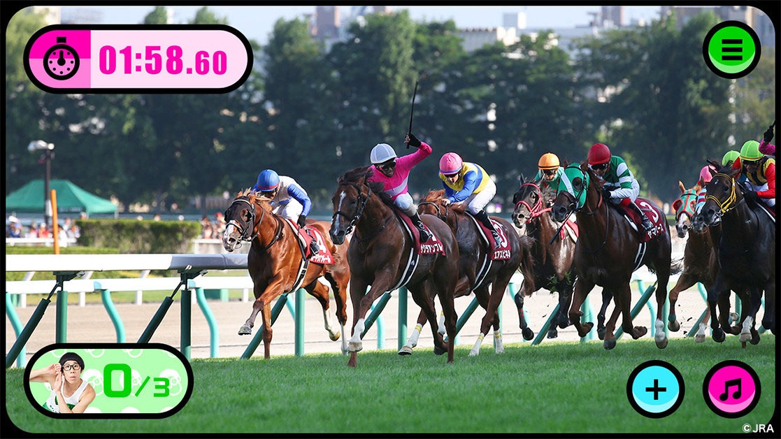 「＃ひょっこりはんどーこだin競馬場」より。