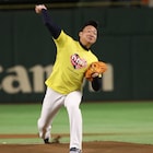 みやぞん、始球式で106キロ!「どんなときでも楽しく」マラソン練習の疲れ見せず