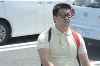 パーキングエリアに突如出現したごろうさん。