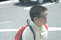 パーキングエリアに突如出現したごろうさん。