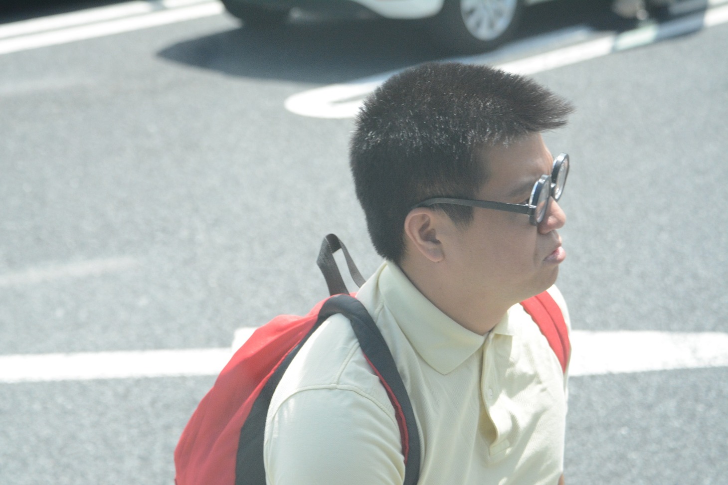 パーキングエリアに突如出現したごろうさん。