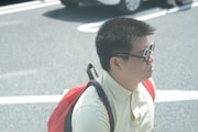 パーキングエリアに突如出現したごろうさん。